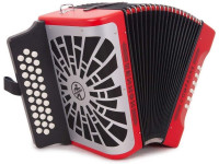 Hohner Compadre GCF Red Silver Grill Hohner Compadre GCF Red Silver Grill